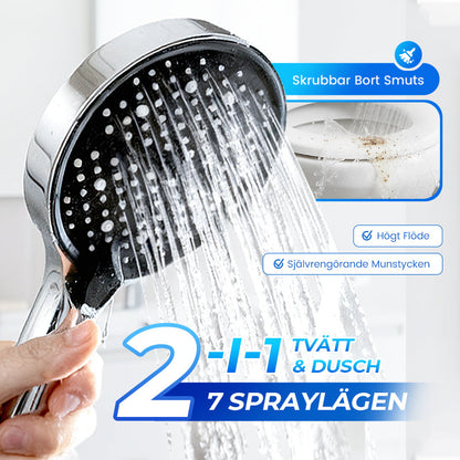 🚿50 % RABATT💧Justerbar Regndusch med Högtryck💫spar 68% vatten, högtryck utan slöseri