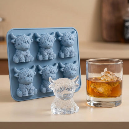 ⏳50% RABATT⚡🐮 Minihölandsko istärningsform – Söta 3D-isar till drycker, fester och presenter