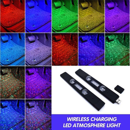 ☄️☄️Trådlös laddning LED omgivningsbelysning🌈🌈